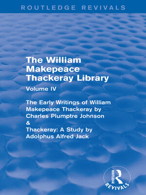 cover image of The William Makepeace Thackeray Library